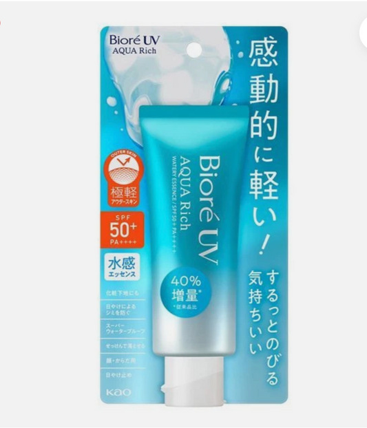 Biore UV Aqua Rich – קרם הגנה יפני במרקם קליל SPF 50+